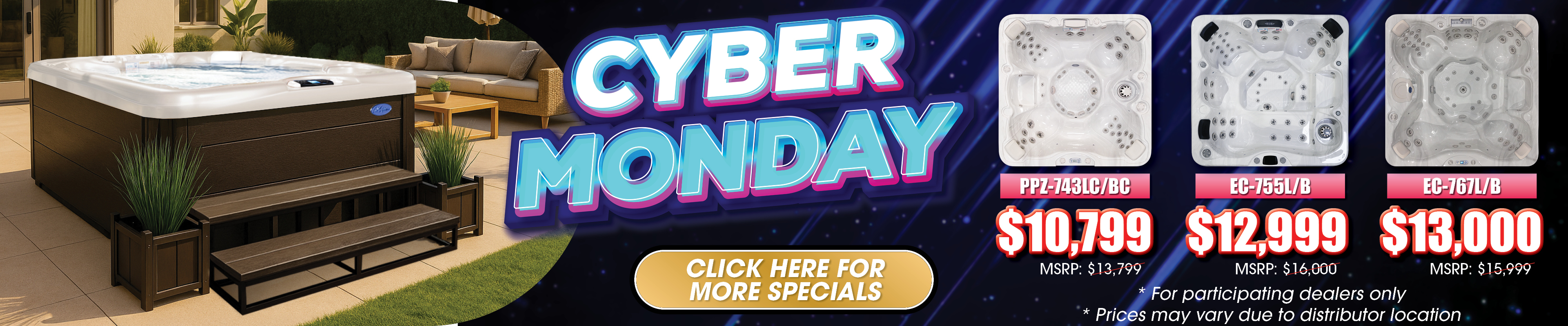 Calspas hot tub being used in a family setting - Waltham